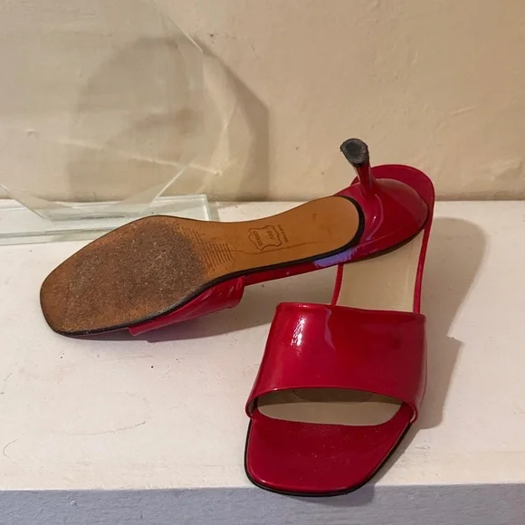 Stuart Weitzman Patent Leather Kitten Heels - Picture 2 of 3